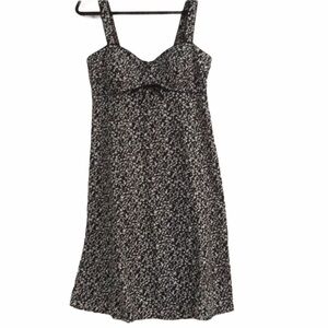 Karen Stevens black and white floral tank dress